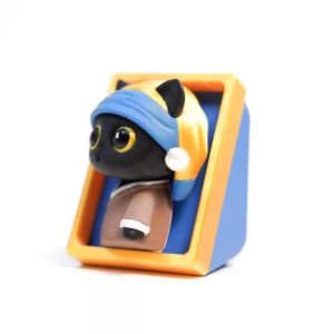 Pearl Earring Cat Clicker 3D Print File